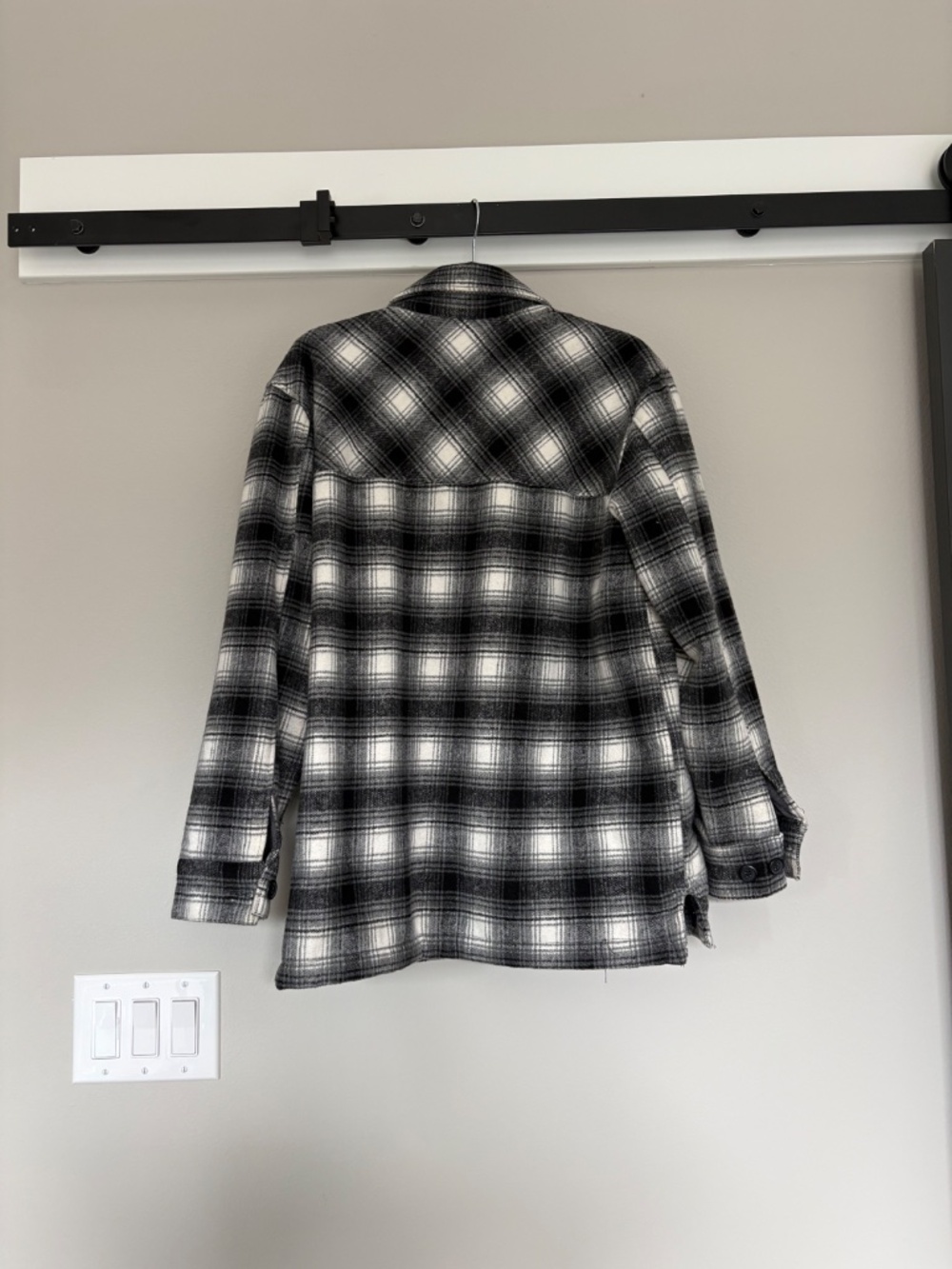 Thread & Supply Soft Gray lined Plaid Flannel - Picture 10 of 11